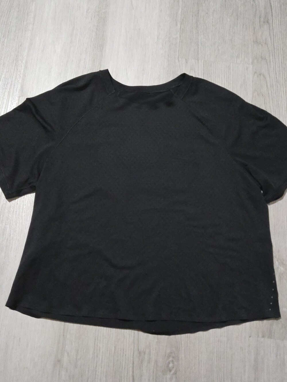 Lululemon Black Fast And Free Race Length Cropped Top, SIZE S, See Description - Picture 5 of 14